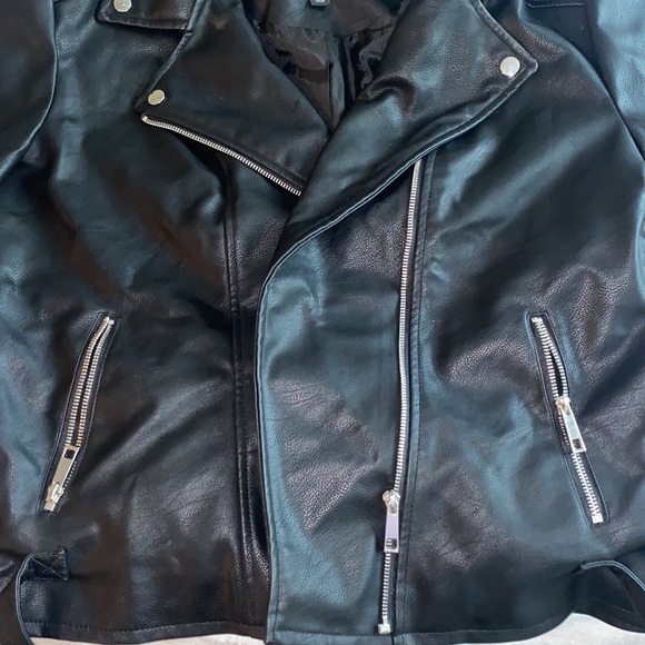 Moto faux leather jacket - Picture 4 of 6
